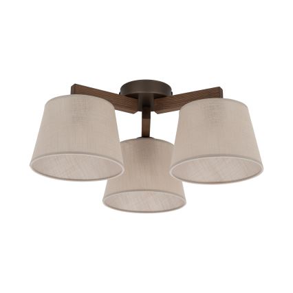 BRILAGI - LED Přisazený lustr LATTE 3xE27/15W/230V borovice/béžová