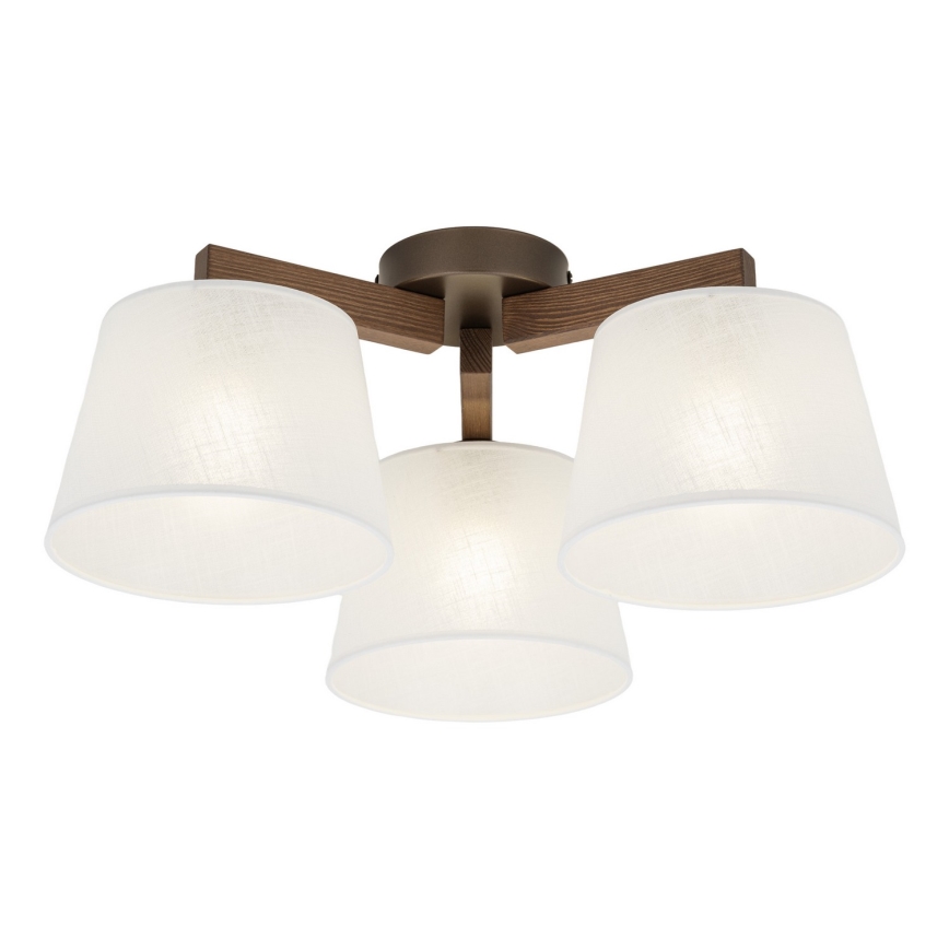 BRILAGI - LED Přisazený lustr LATTE 3xE27/15W/230V borovice/bílá