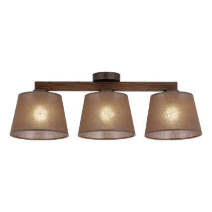 BRILAGI - LED Přisazený lustr LATTE 3xE27/15W/230V borovice/hnědá