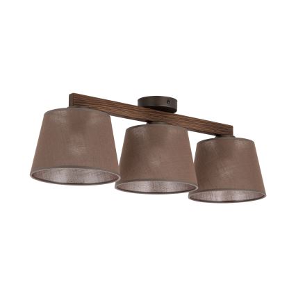 BRILAGI - LED Přisazený lustr LATTE 3xE27/15W/230V borovice/hnědá