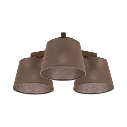 BRILAGI - LED Přisazený lustr LATTE 3xE27/15W/230V borovice/hnědá