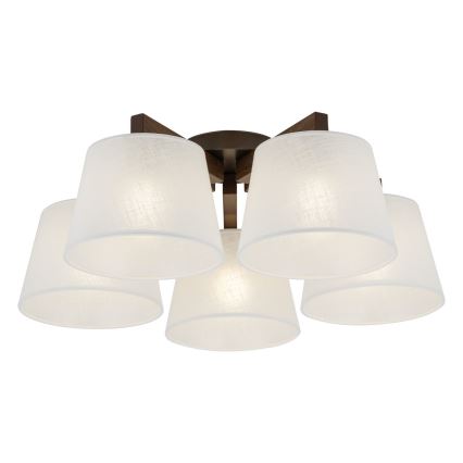 BRILAGI - LED Přisazený lustr LATTE 5xE27/15W/230V borovice/bílá