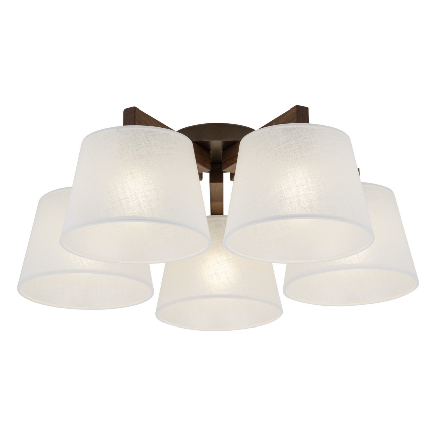 BRILAGI - LED Přisazený lustr LATTE 5xE27/15W/230V borovice/bílá