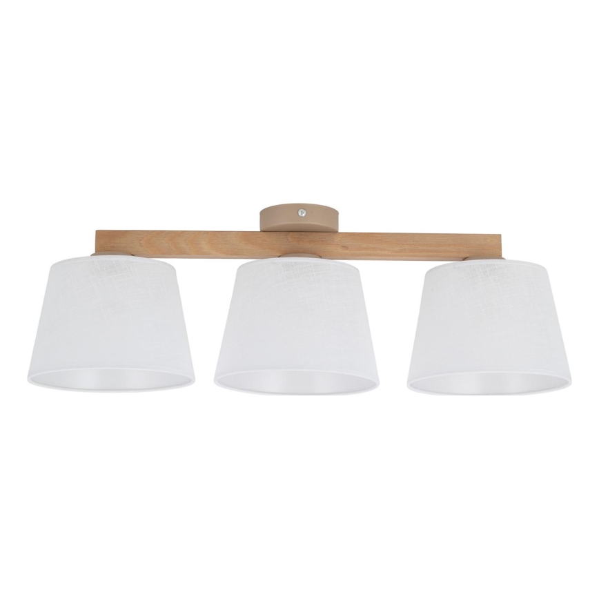 BRILAGI - LED Přisazený lustr LATTE SABIA 3xE27/15W/230V borovice/bílá