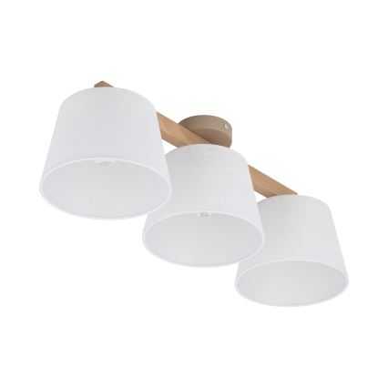 BRILAGI - LED Přisazený lustr LATTE SABIA 3xE27/15W/230V borovice/bílá