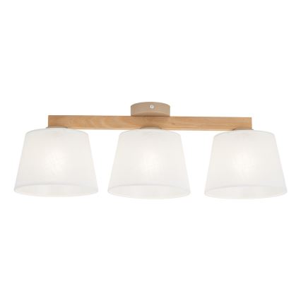 BRILAGI - LED Přisazený lustr LATTE SABIA 3xE27/15W/230V borovice/bílá