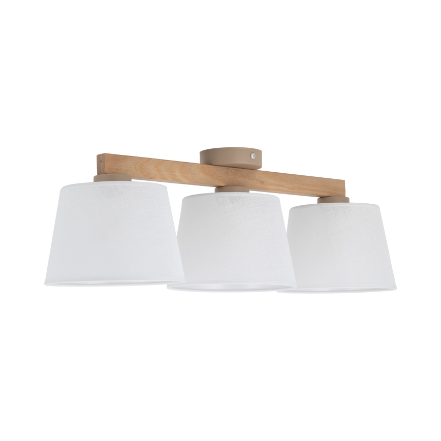 BRILAGI - LED Přisazený lustr LATTE SABIA 3xE27/15W/230V borovice/bílá