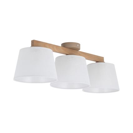 BRILAGI - LED Přisazený lustr LATTE SABIA 3xE27/15W/230V borovice/bílá