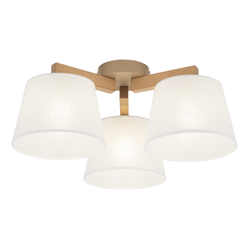 BRILAGI - LED Přisazený lustr LATTE SABIA 3xE27/15W/230V borovice/bílá