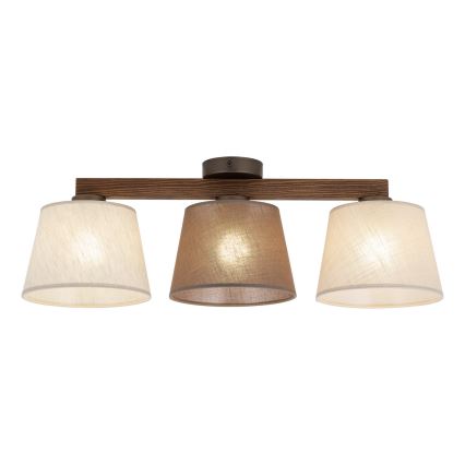 BRILAGI - LED Přisazený lustr LATTE SABIA 3xE27/15W/230V borovice/mix