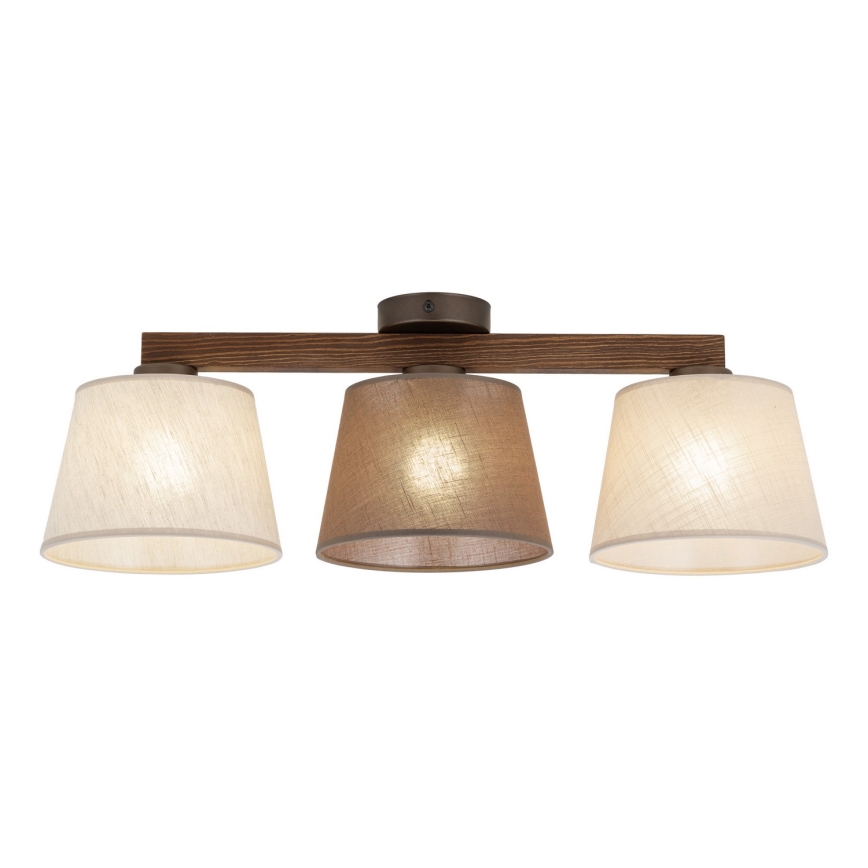 BRILAGI - LED Přisazený lustr LATTE SABIA 3xE27/15W/230V borovice/mix