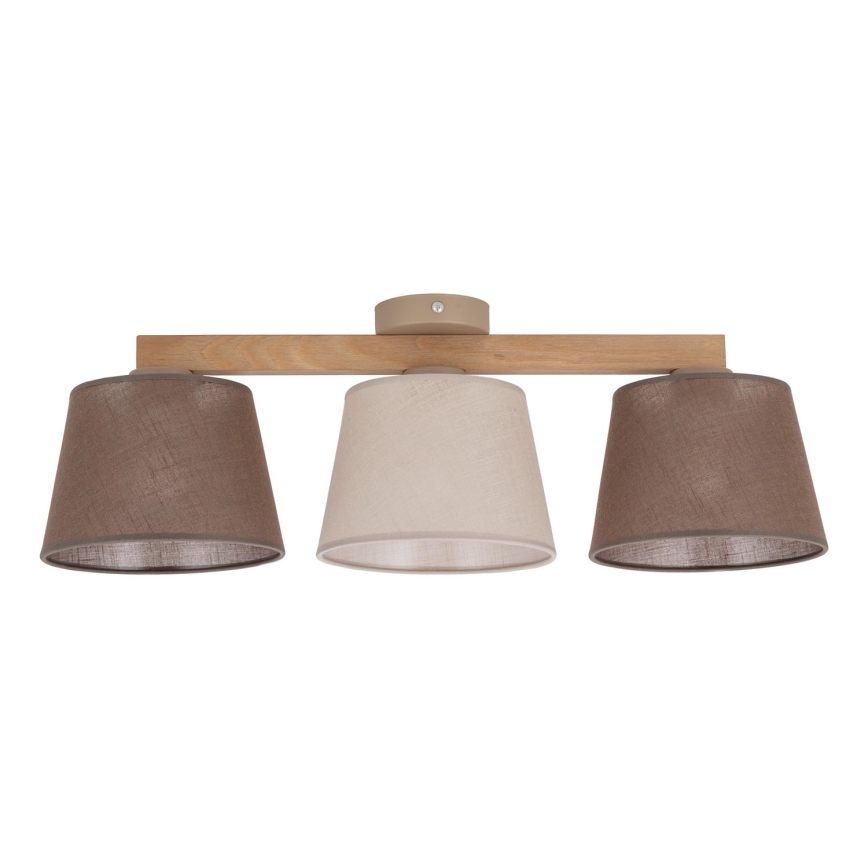 BRILAGI - LED Přisazený lustr LATTE SABIA 3xE27/15W/230V borovice/mix
