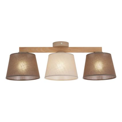 BRILAGI - LED Přisazený lustr LATTE SABIA 3xE27/15W/230V borovice/mix