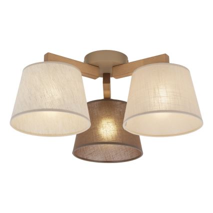 BRILAGI - LED Přisazený lustr LATTE SABIA 3xE27/15W/230V borovice/mix