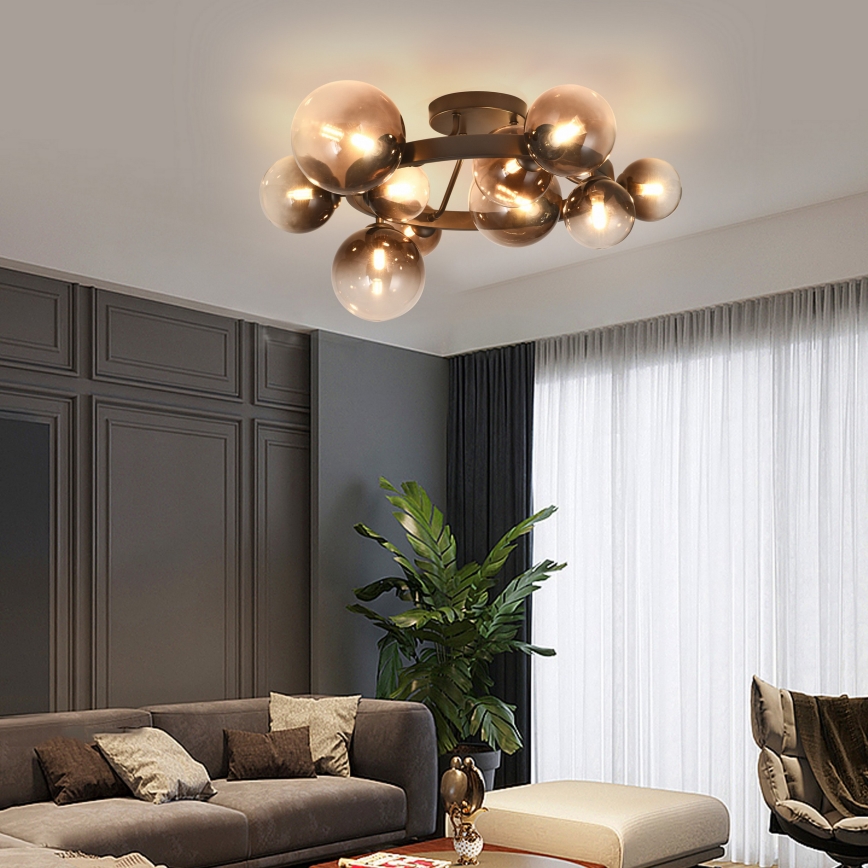 Brilagi - LED Přisazený lustr MILLA 10xG9/3W/230V hnědá/kouřová hnědá