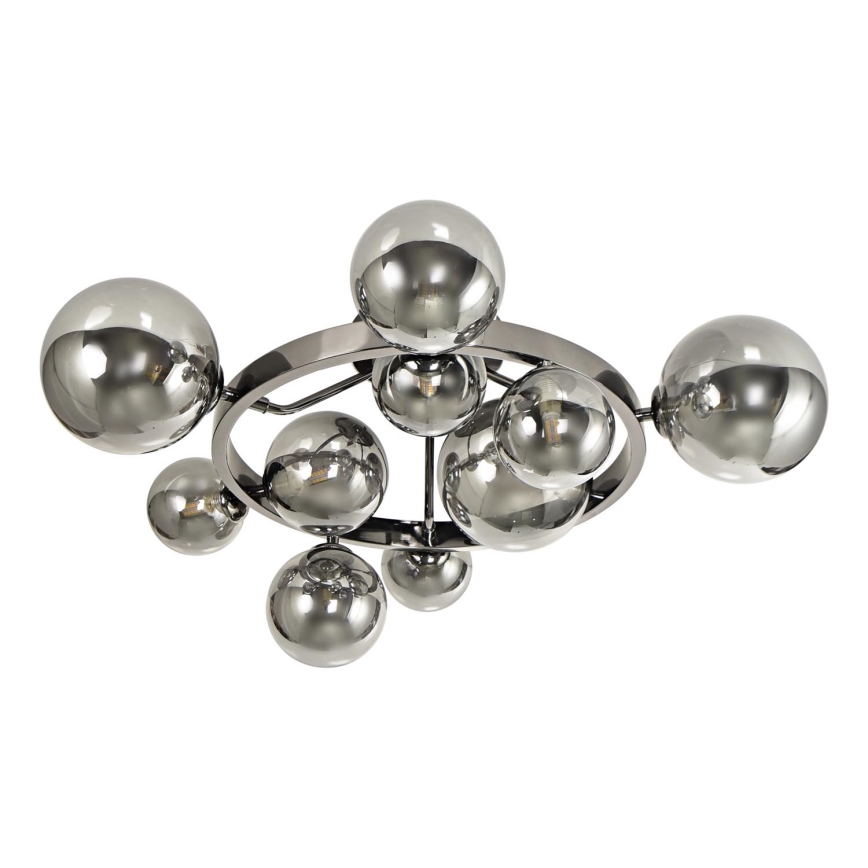 Brilagi - LED Přisazený lustr MILLA 10xG9/3W/230V lesklý chrom/kouřová