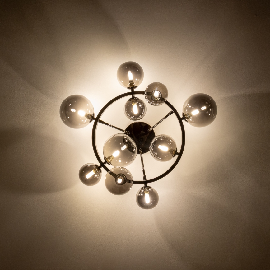 Brilagi - LED Přisazený lustr MILLA 10xG9/3W/230V lesklý chrom/kouřová