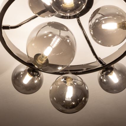 Brilagi - LED Přisazený lustr MILLA 10xG9/3W/230V lesklý chrom/kouřová