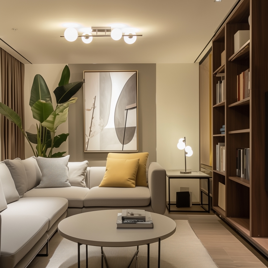 Brilagi - LED Přisazený lustr MILLA 4xG9/3W/230V černý chrom/bílá