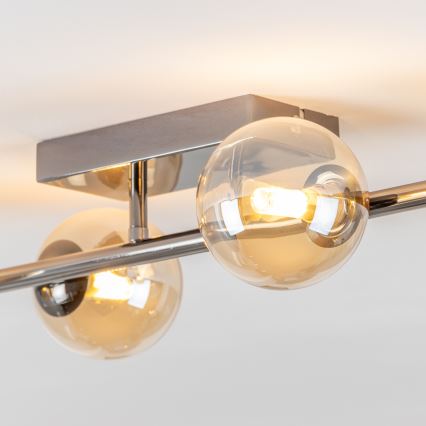 Brilagi - LED Přisazený lustr MILLA 4xG9/3W/230V černý chrom/zlatá