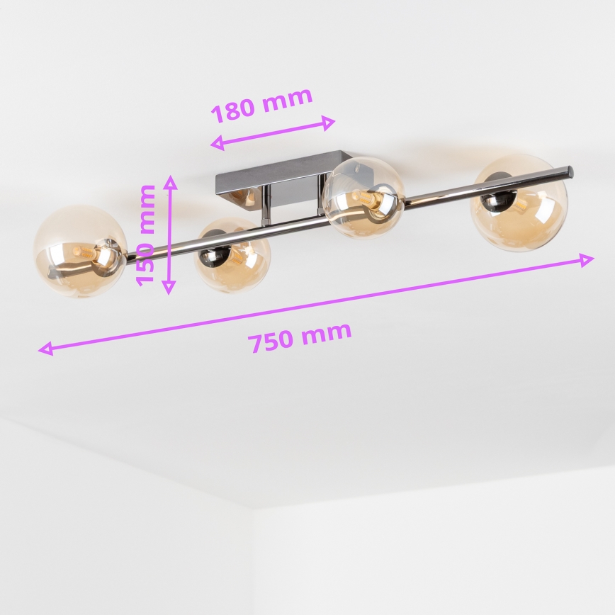 Brilagi - LED Přisazený lustr MILLA 4xG9/3W/230V lesklý chrom/zlatá