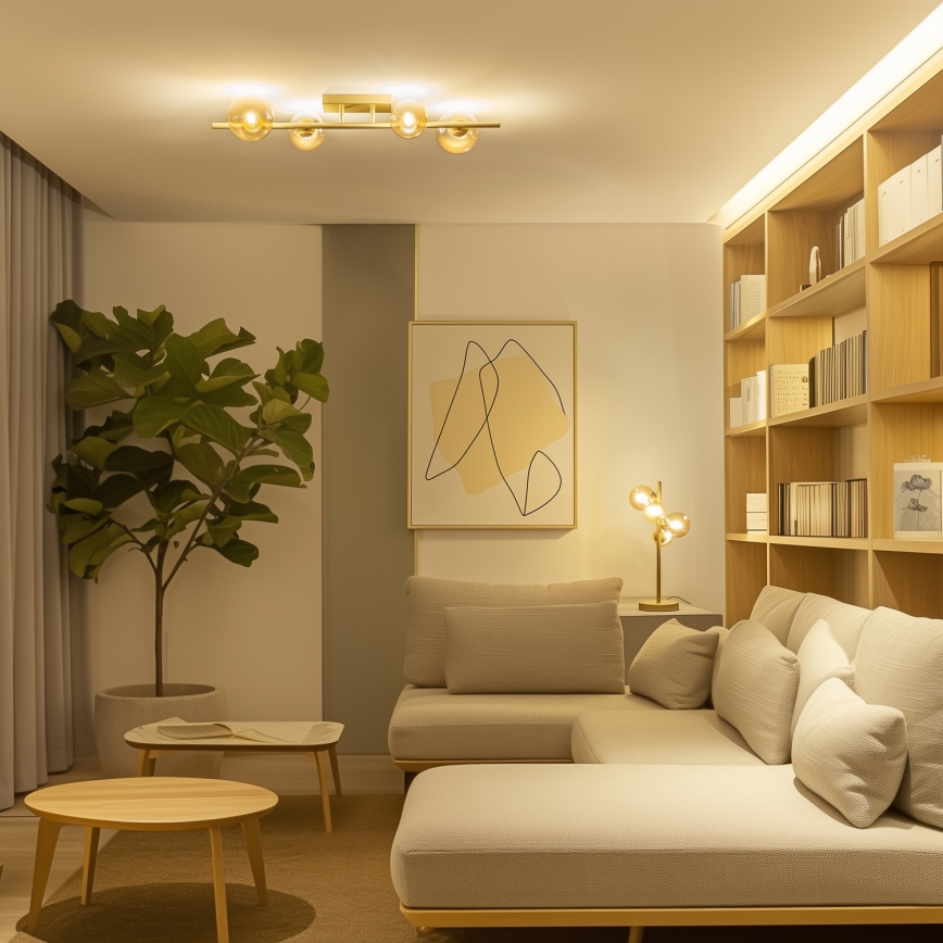 Brilagi - LED Přisazený lustr MILLA 4xG9/3W/230V zlatá