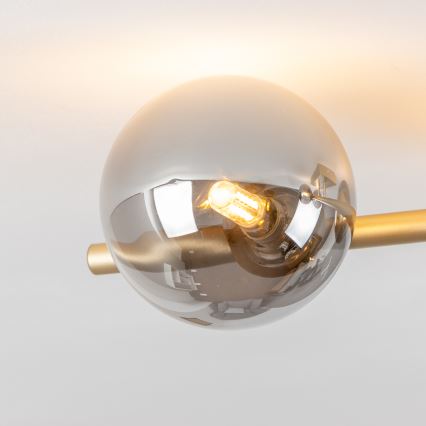 Brilagi - LED Přisazený lustr MILLA 4xG9/3W/230V zlatá/kouřová