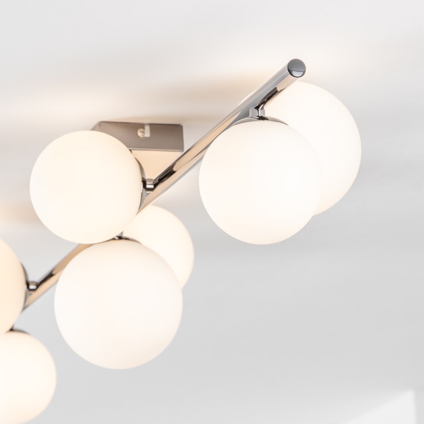 Brilagi - LED Přisazený lustr MILLA 7xG9/3W/230V černý chrom/bílá