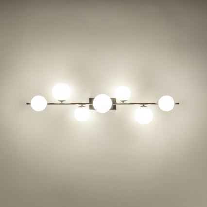 Brilagi - LED Přisazený lustr MILLA 7xG9/3W/230V černý chrom/bílá