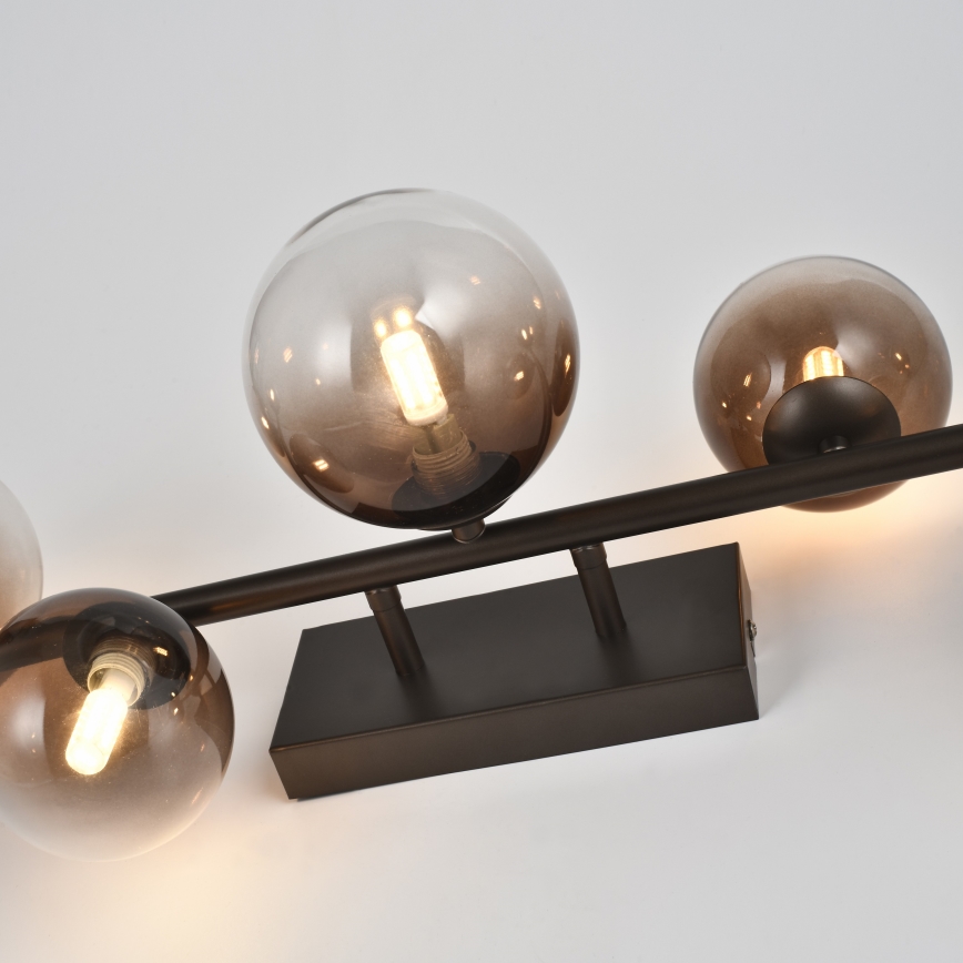 Brilagi - LED Přisazený lustr MILLA 7xG9/3W/230V hnědá/kouřová hnědá