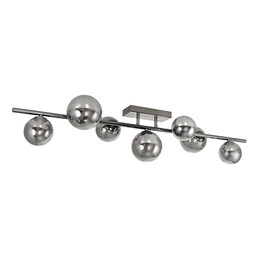 Brilagi - LED Přisazený lustr MILLA 7xG9/3W/230V lesklý chrom/kouřová