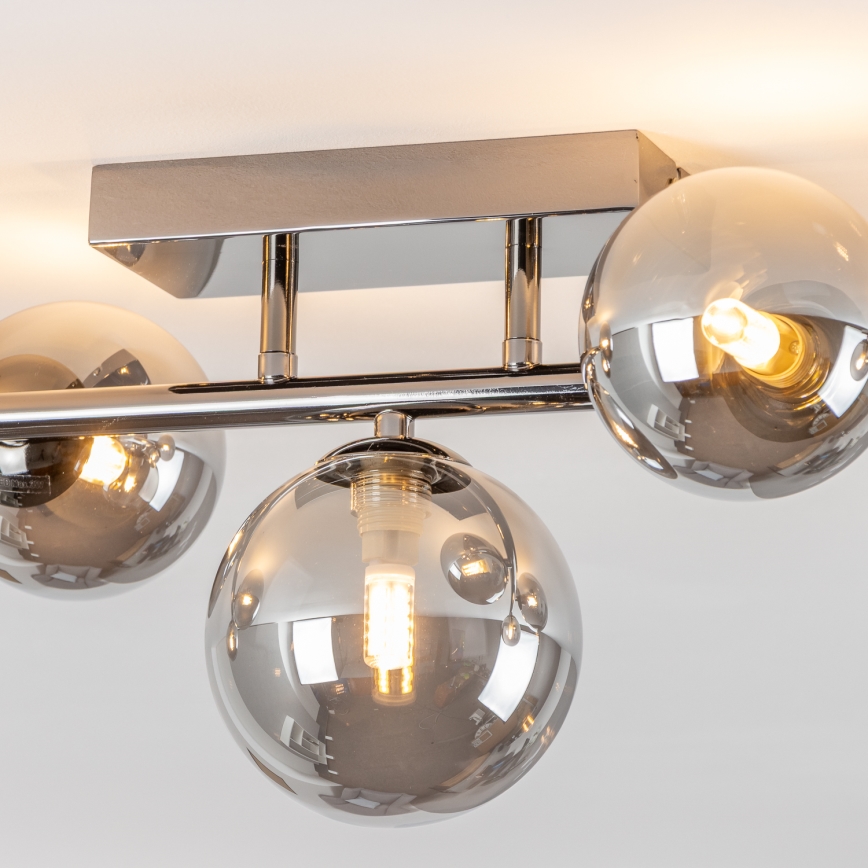 Brilagi - LED Přisazený lustr MILLA 7xG9/3W/230V lesklý chrom/kouřová