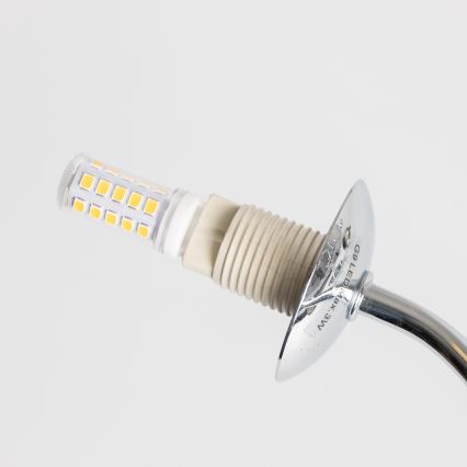 Brilagi - LED Přisazený lustr MISTEL 15xG9/3W/230V černý chrom/kouřová