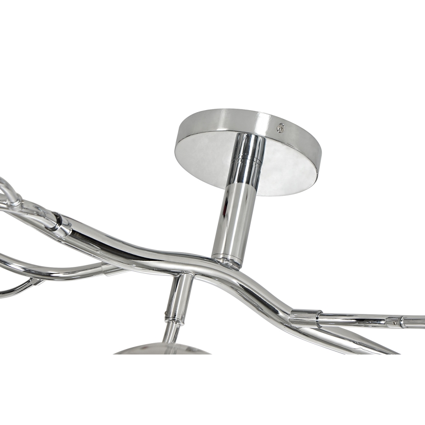 Brilagi - LED Přisazený lustr MISTEL 15xG9/3W/230V lesklý chrom/kouřová