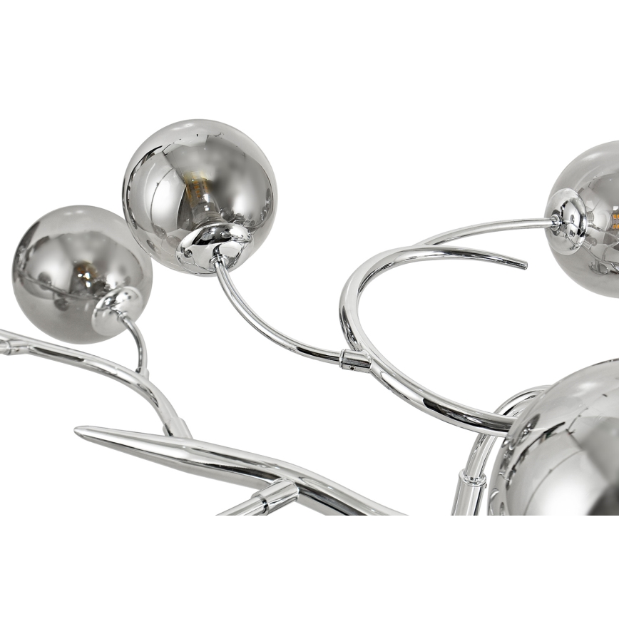 Brilagi - LED Přisazený lustr MISTEL 15xG9/3W/230V lesklý chrom/kouřová