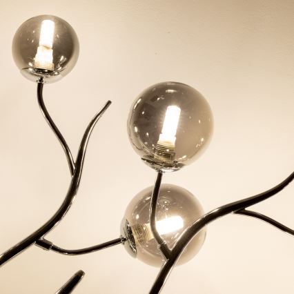 Brilagi - LED Přisazený lustr MISTEL 15xG9/3W/230V lesklý chrom/kouřová