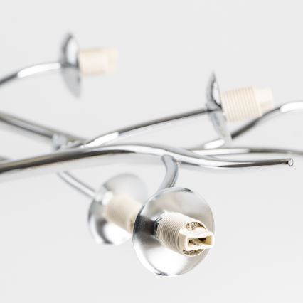 Brilagi - LED Přisazený lustr MISTEL 15xG9/3W/230V lesklý chrom/kouřová