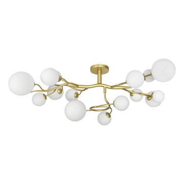Brilagi - LED Přisazený lustr MISTEL 15xG9/3W/230V zlatá/bílá