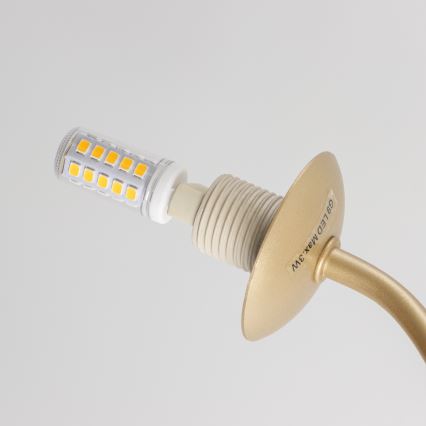 Brilagi - LED Přisazený lustr MISTEL 15xG9/3W/230V zlatá/bílá