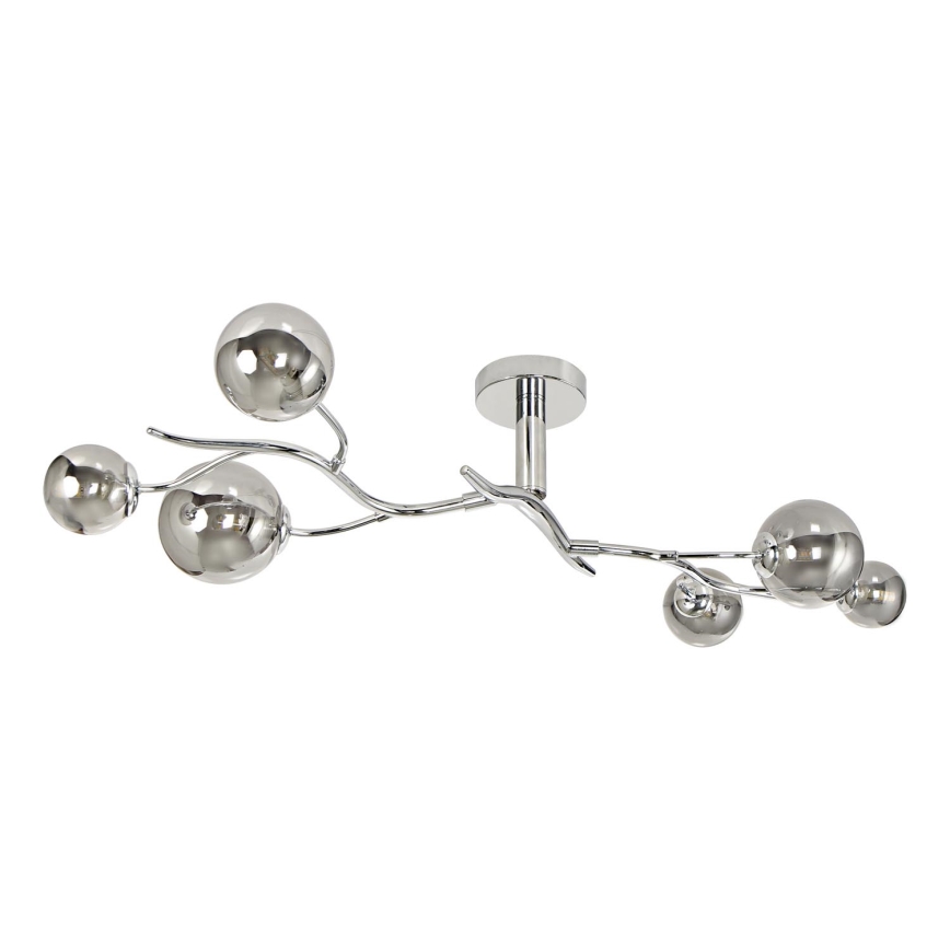 Brilagi - LED Přisazený lustr MISTEL 6xG9/3W/230V lesklý chrom/kouřová