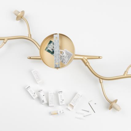 Brilagi - LED Přisazený lustr MISTEL 6xG9/3W/230V zlatá/bílá