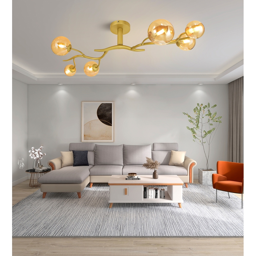 Brilagi - LED Přisazený lustr MISTEL 6xG9/3W/230V zlatá