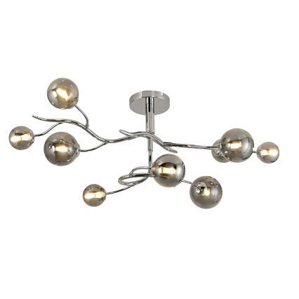 Brilagi - LED Přisazený lustr MISTEL 9xG9/3W/230V lesklý chrom/kouřová