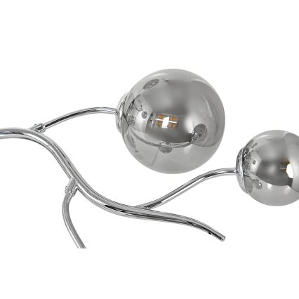 Brilagi - LED Přisazený lustr MISTEL 9xG9/3W/230V lesklý chrom/kouřová