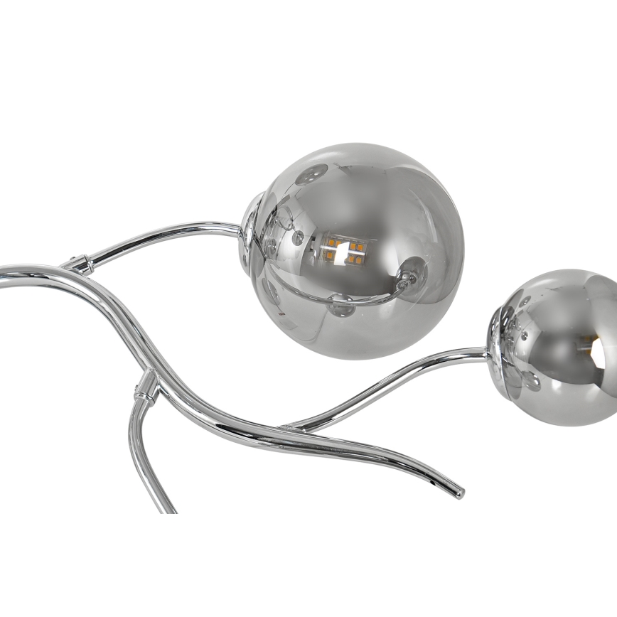 Brilagi - LED Přisazený lustr MISTEL 9xG9/3W/230V lesklý chrom/kouřová