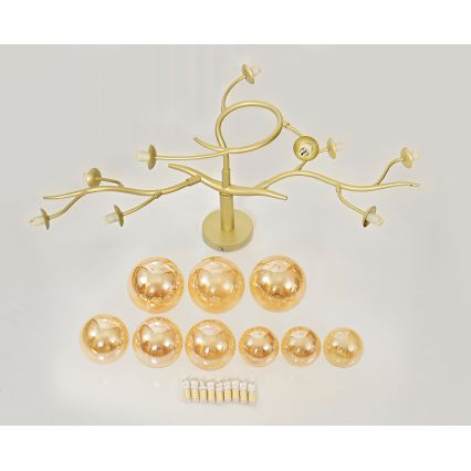 Brilagi - LED Přisazený lustr MISTEL 9xG9/3W/230V zlatá
