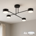 Brilagi - LED Přisazený lustr MONO 4xGX53/12W/230V černá