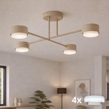 Brilagi - LED Přisazený lustr MONO 4xGX53/30W/230V béžová