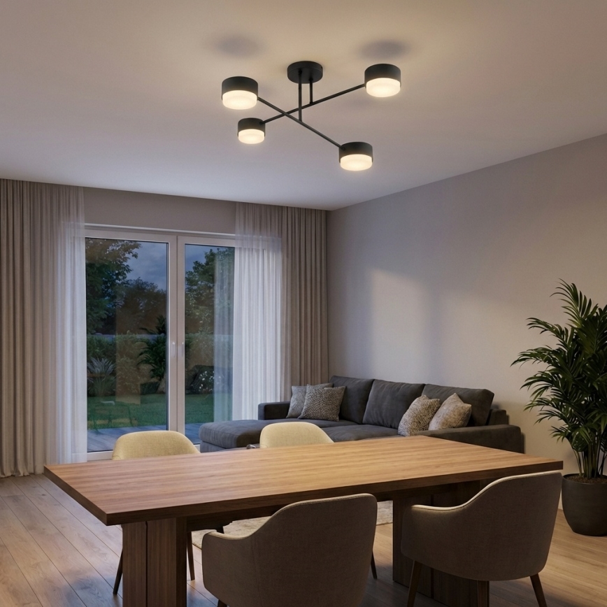 Brilagi - LED Přisazený lustr MONO 4xGX53/30W/230V černá