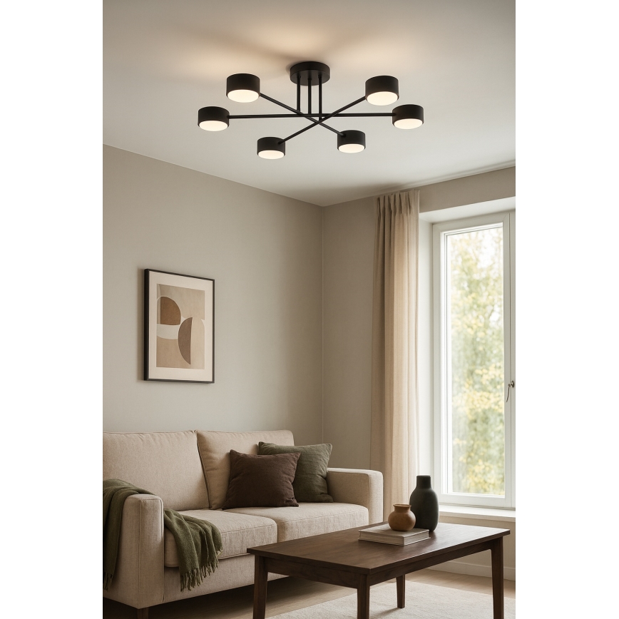 Brilagi - LED Přisazený lustr MONO 6xGX53/30W/230V černá